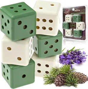 Moth Dice - Clothes and Linen Protector – Cedarwood and Lavender Essential Oils - Moth Ball Alternative