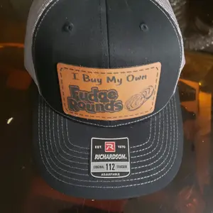 Richardson 112 laser engraved leather patch