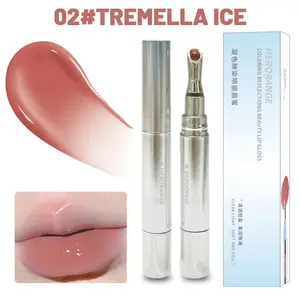 Natural Glossy Finish Lip Glaze Stick, Moisturizing Lipgloss with Plumping Effect, Lipstick for Women & Girls, Beauty Lip Makeup Supplies Hydrating Mirror Shine Lip Gloss - Hydrating Lip Oil Balm, Long-Lasting Moisturizing Care,Improves Dryness & Wrinkles