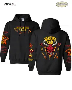Hellfire Club Sweatshirt Hoodie   Best TV Series 2025, Eddie Munson Hoodie, Gift For Fan, Movie Stranger Things Crewneck, Soft Cotton Blend Gift