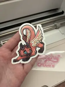 Cute Red Dragon Sticker