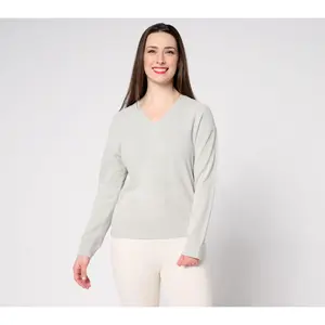 Barefoot Dreams CozyChic Ultra Lite Chevron Stitch V-Neck