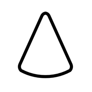 Pizza Slice Cookie Cutter - Piece of Pie Fondant Cutter - Corn Chip Cupcake Topper - Pumpkin Pie Cookie Cutter - Triangle Cookie Cutter