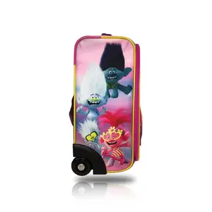 Girl Pink Softside Wheeled Carry On 18 Inch Rolling Luggage