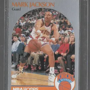 1990 NBA Hoops Collectible Sports Card - Mark Jackson #205, New York Knicks, Menendez Brothers Courtside Raw Sports Single Card, Collectible Sports Cards