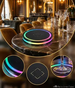 New Intelligent Cocktail Coaster Adjustable Color Cup Mat