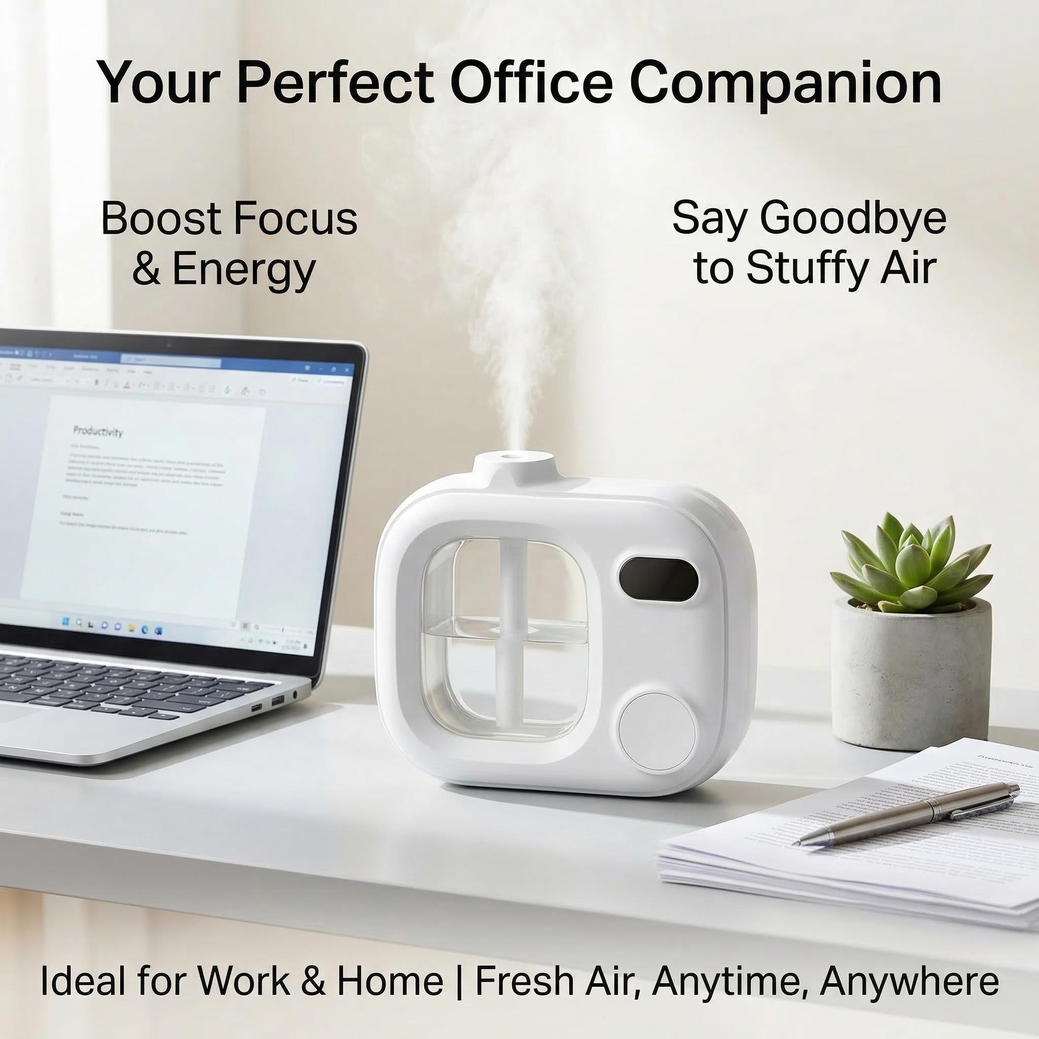 Automatic essential oil diffuser with deodorizing function - suitable for humidifiers in bedrooms, offices, bathrooms, and home aromatherapy machines, with long-lasting fresh air (cold mist, automatic shut-off)