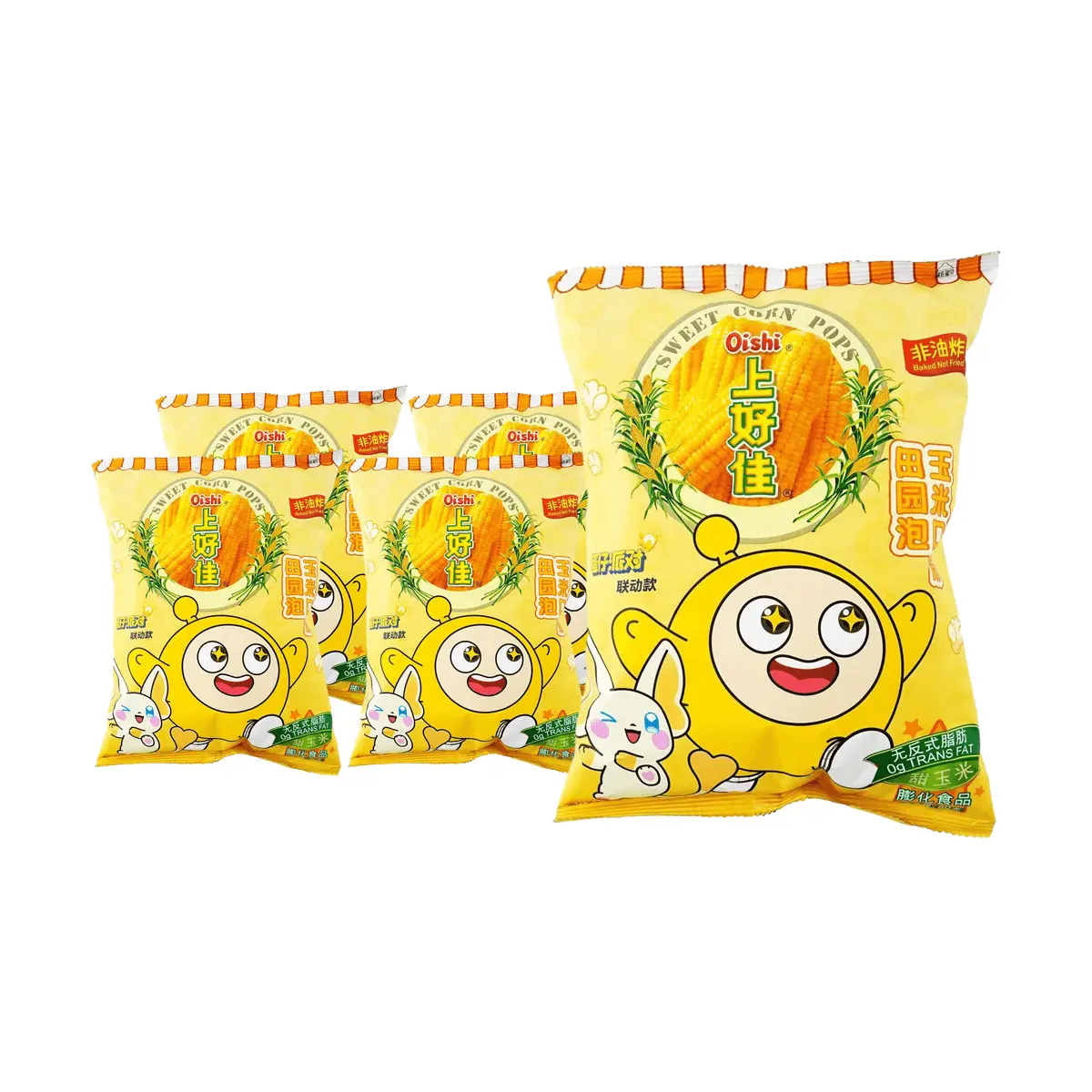 OISHI Crispy Corn Snack 80g - 5 Pack Value Bundle OISHI Crispy Corn Snack 80g - 5 Pack Value Bundle