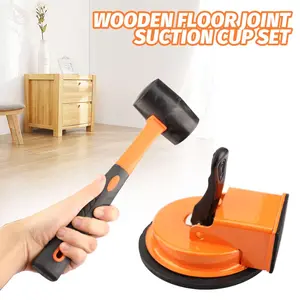 DIY Home Improvement Floor Gap Fixer Tool Heavy Duty Suction Cup Laminate Vinyl Wood Plank Flooring Repair Tool Non-Slip Handle Damage-Free Flooring Installation Adjustment Kit