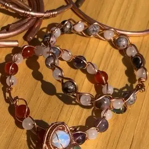 Healing Crystal Copper Bracelet