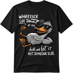 Men's funny animal humor with a motivational twist Graphic T-Shirt - Short Sleeve Crew Neck Regular Fit Casual Wear | Soft & Breathable Fabric, Durable Print, Everyday Comfort, Machine Washable