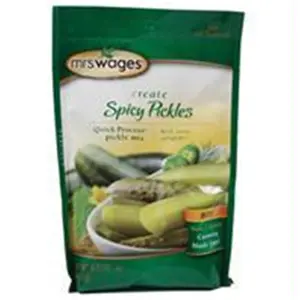 212 MAIN Homemade Quick Process Pickle Mix, Spicy Heat Flavor, 6.5 oz (Precision Foods Inc-Mrs. Wages Formula for Home Gardening Pickling)