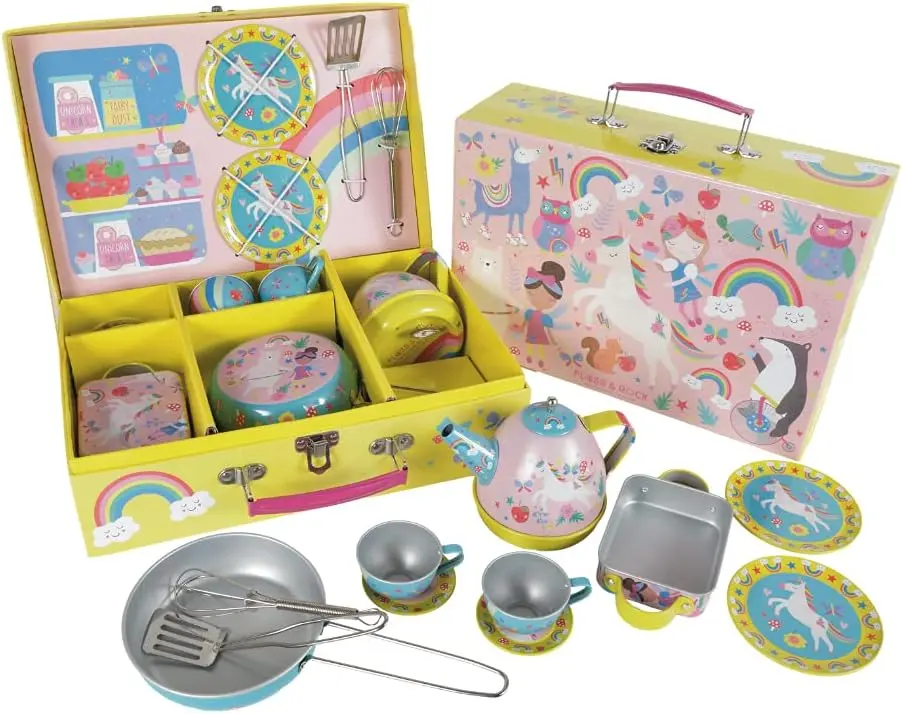 Floss & Rock 43P6397 Rainbow Musical Kitchen Playset, Set of 12