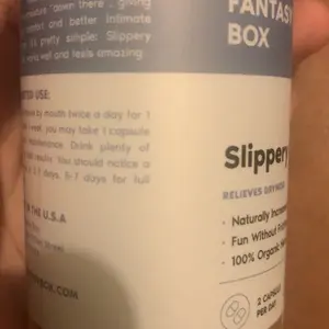 Product Review of Slippery Box - Extra Moisture Support Capsules from m**t 🚮**