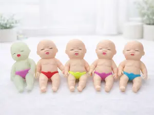 Stretchy Baby Stress Relief Doll - Sand-Filled Stress Relief Doll 5.1 Inches / 13cm | Oddly Satisfying Squishy Toy