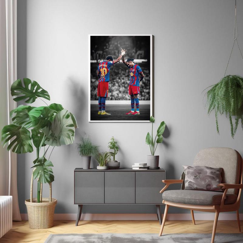 Raphinha Poster Lamine Yamal Poster Signed Football Poster( Unframed - Print Only )