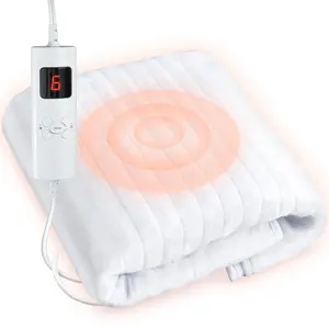 Massage Table Warmer Pads 9 Heat Settings Electric Heating Pad (72.8" x 30"), Digital Heat Control, Heated Mattress Pad w/Overheat Protection for Massage Bed & Spa, White Bed Warmer