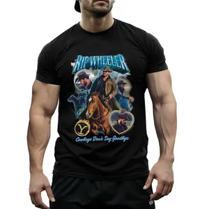 Yellowstone Rip Heartthrob Officially Licensed Men'S T-Shirt Pure Cotton, Heat Transfer Print Casual Comfortable Fit with Round Neck Machine Washable - T shirt