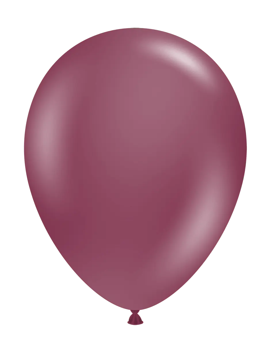 TUFTEX Solid, No See Through Biodegradable Latex Balloons - 5 in. Designer Look Sangria, 50-Count Festive & Party Supplies