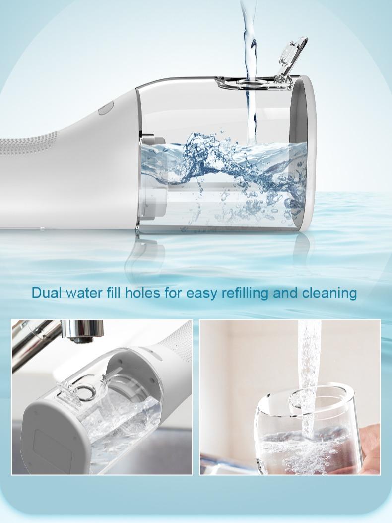 Wireless Oral Irrigator  Deep-Cleaning Water Flosser: 4 modes 4 nozzles  suitable for those with braces and sensitive teeth Rechargeable—ideal for home and travel | Fast USB charging