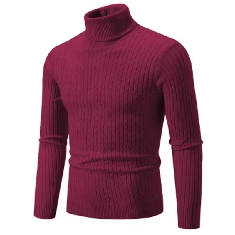 Men's Turtleneck Sweatshirts - Stylish Cozy Fit for Autumn Winter Season with Turtleneck Design for Added Warmth and Comfort Ideal for Casual Outings