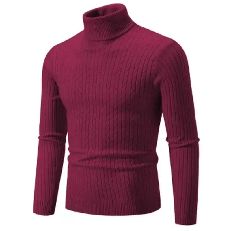 Men's Turtleneck Sweatshirts - Stylish Cozy Fit for Autumn Winter Season with Turtleneck Design for Added Warmth and Comfort Ideal for Casual Outings