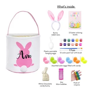 Personalized Easter Basket Kits - Filled
