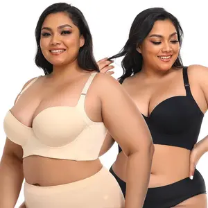 Women's plus size bras, Large cup sizecomfortable, slimming and anti-sagging! Prevent backaccumulation！