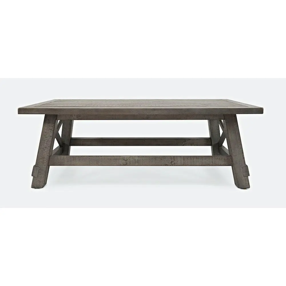54" Outer Banks Reclaimed Pine Coffee Table - Driftwood, Distressed Finish, Rustic Indoor Furniture for Relaxed Gatherings, Coffee Tables