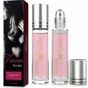 Women's Venom Pheromone Perfume,2PCS 0.34oz Rollerball Infused Essential Oil Cologne Perfume for Women,Ideal for Attraction, Dates, Daily USe Valentine’s Day gift