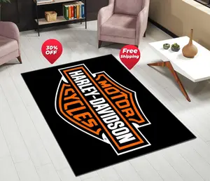 Personalized Bottom Carpet Motorcycle Flooring, Motor Bike Riders, Bike Fans, Motorcycle Rug,Black Motorcycle,Gift for Women Men Bike Riders