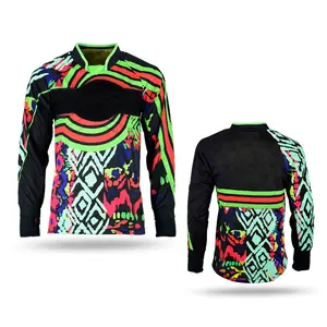 Galaxy High Quality Paintball Long Sleeve Padded Lightweight Jersey Black - 1517