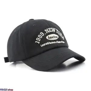1989 NYC Embroidered Baseball Cap, Adjustable Vintage Washed Cotton Twill Unstructured Dad Hat for Men and Women, Casual Hat, Accessories For Women