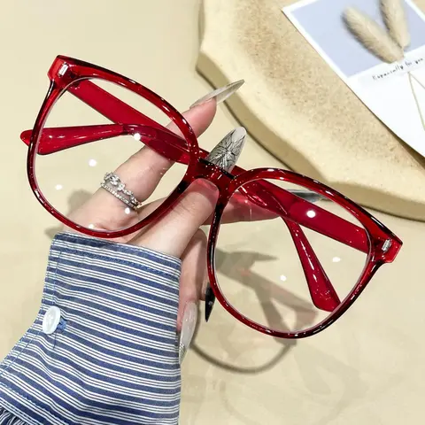Women's Fashionable Square Lightweight Frame Eyeglasses, Casual Trendy Anti-blue Light Eyeglasses for Everyday Use, Fashion Accessories for Outdoor Activities, Stylish Square Frames, Square Frame Eyewear, Fashion Accessory Eyewear