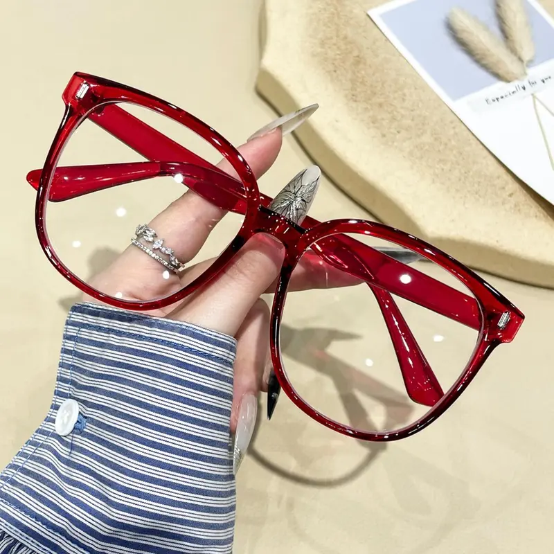 Women's Fashionable Square Lightweight Frame Eyeglasses, Casual Trendy Anti-blue Light Eyeglasses for Everyday Use, Fashion Accessories for Outdoor Activities, Stylish Square Frames, Square Frame Eyewear, Fashion Accessory Eyewear