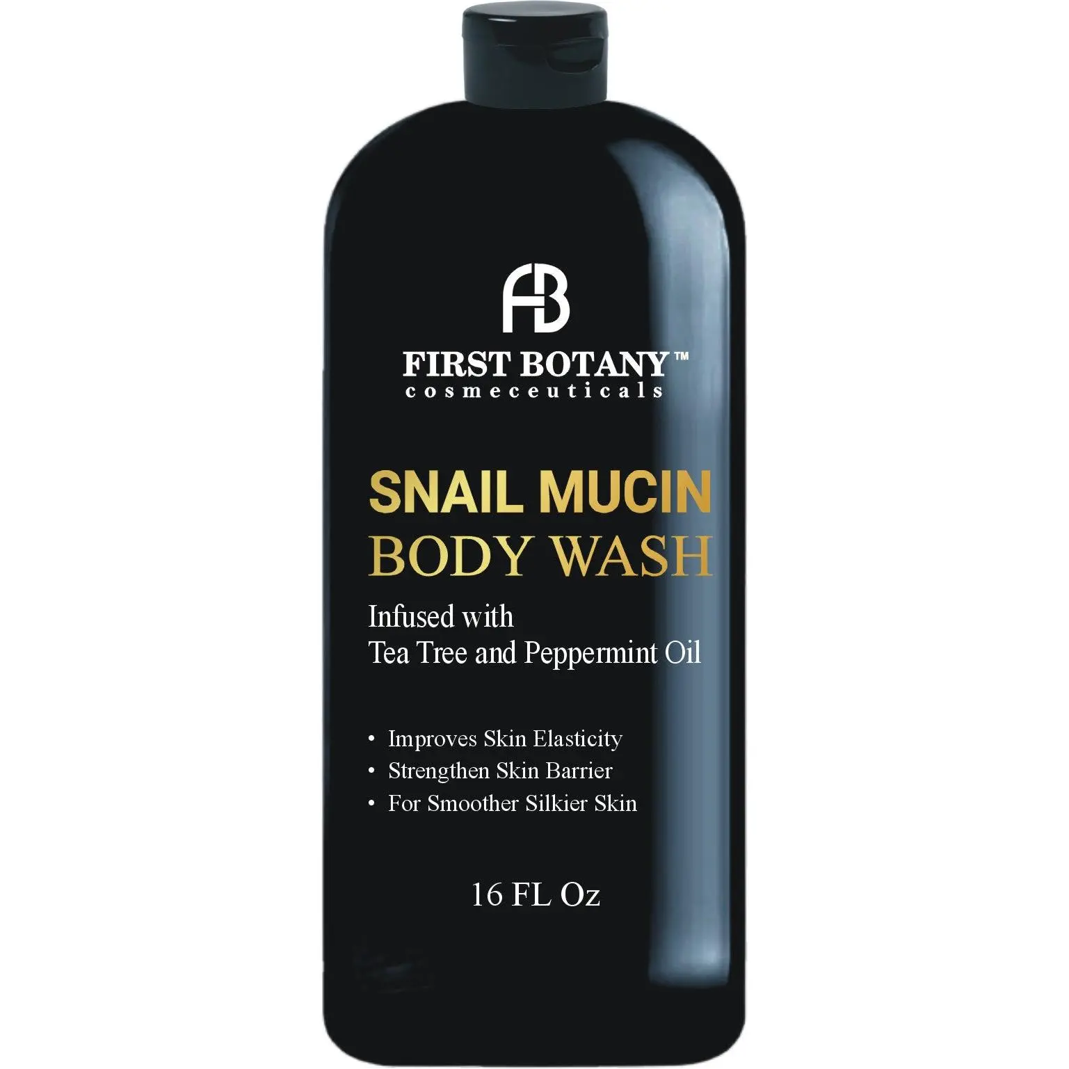 Tea Tree Snail Mucin Body Wash - Fights Body Odor, Athlete's Foot, Jock Itch, Nail Issues, Dandruff, Acne, Eczema, Shower Gel for Women & Men, Skin Cleanser -16 fl oz