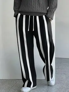 New men's loose and comfortable pants casual street style sweatpants Striped