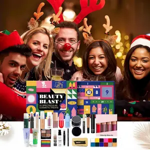 Makeup Advent Calendar Set, 24-Day Christmas Countdown Calendar Makeup Set, Professional Christmas Cosmetics for Women and Girls, All-in-One Makeup Gift Set, Surprise Box