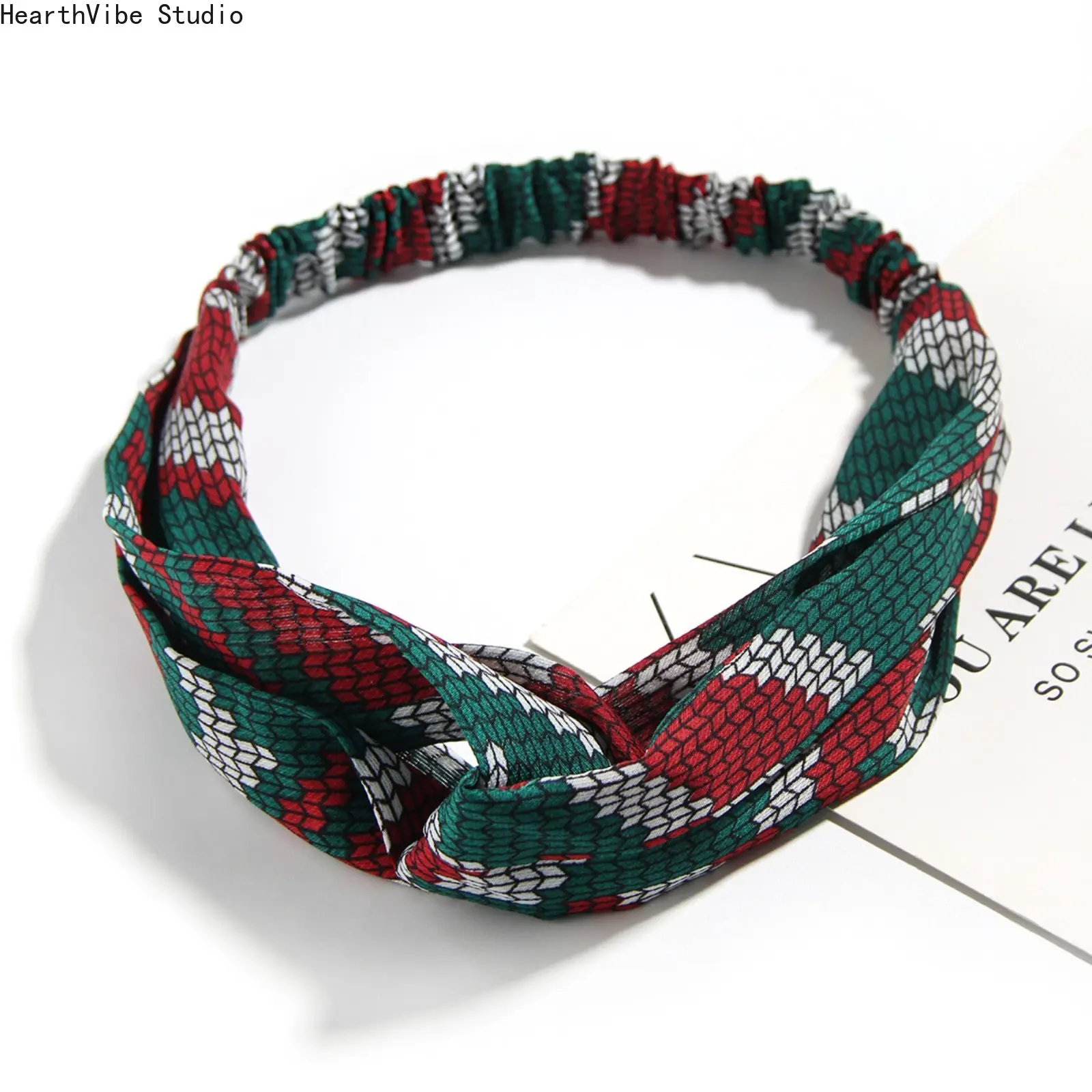 Women's New Floral Ethnic Style Crisscross Elastic Headband - Sports Headband, Face Wash Hair Accessory, Headbands