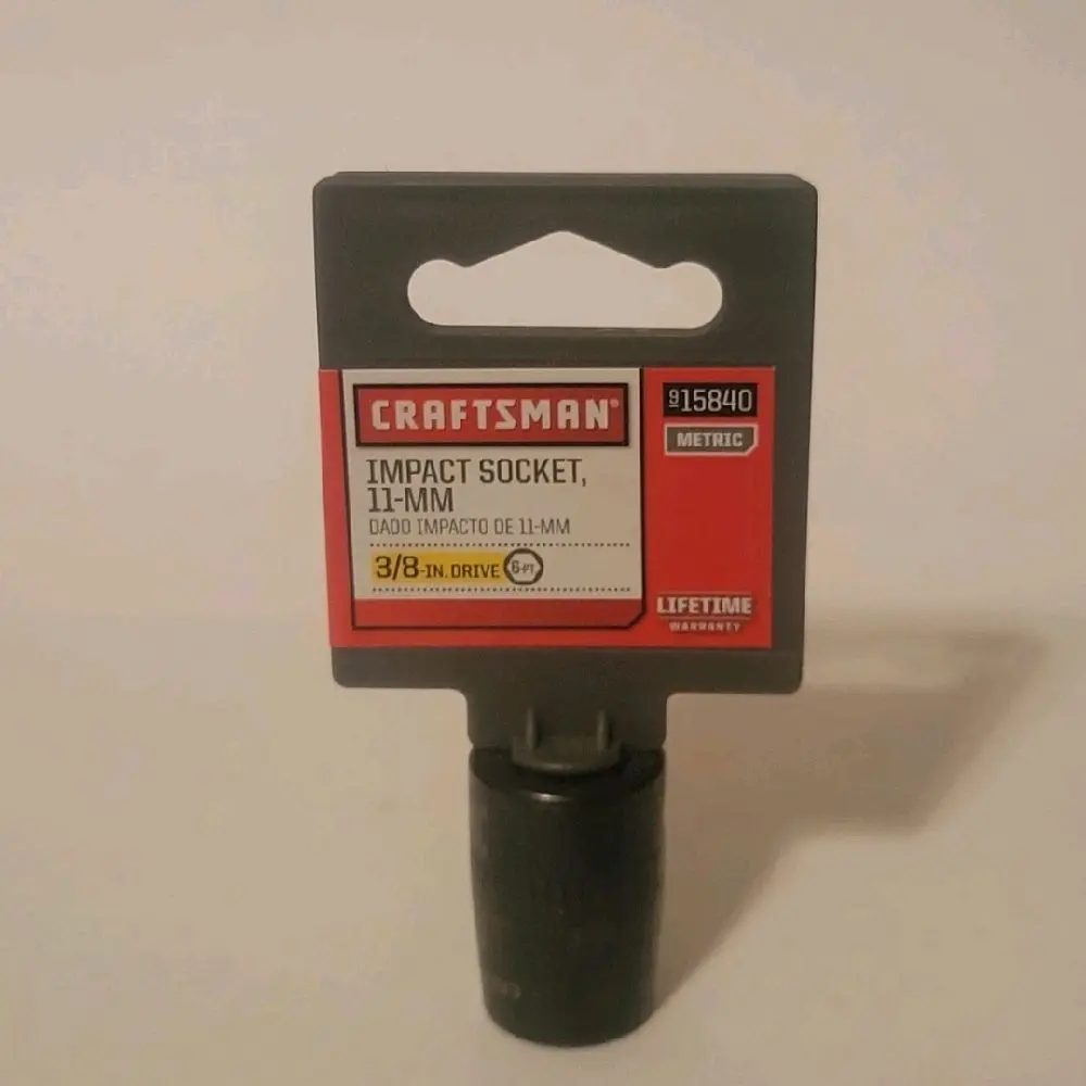 Craftsman 15840 3/8" Drive 11mm Easy-To-Read 6 Point Impact Socket