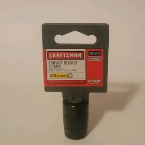 Craftsman 15840 3/8" Drive 11mm Easy-To-Read 6 Point Impact Socket
