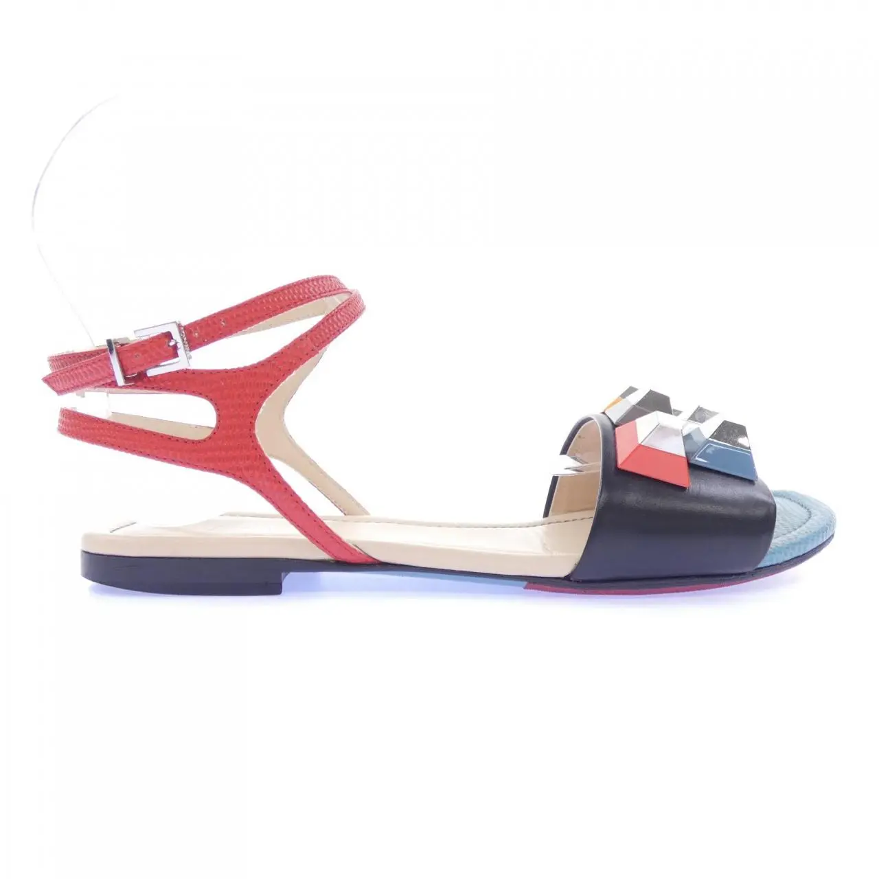 Pre-owned FENDI Others Small Leather Goods Leather Sandals