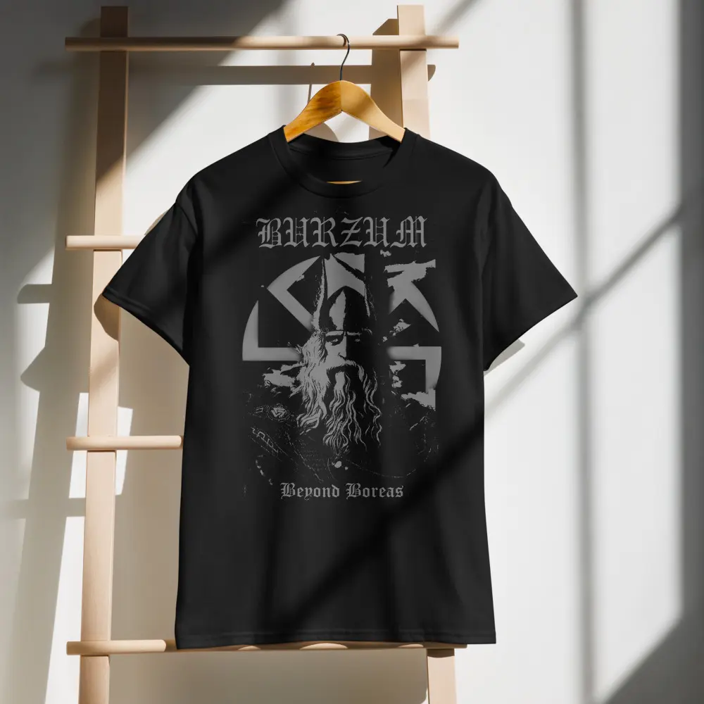 B*rzum Tribute Odin Sunwheel Shirt graphic tees