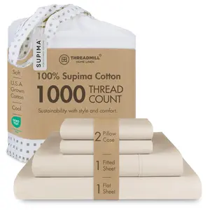 Threadmill Supima Cotton Sheets, 1000 Thread Count