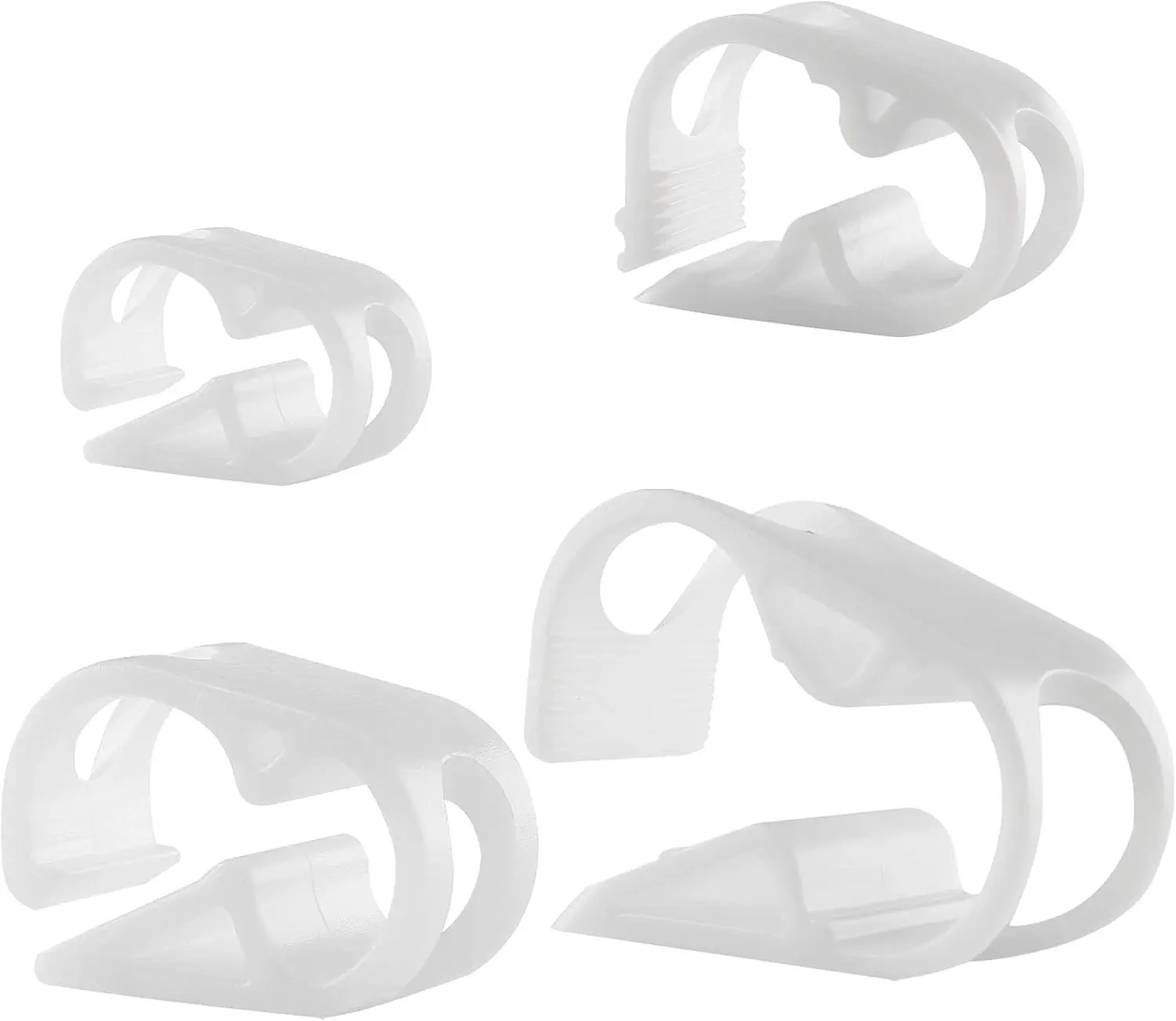 4 Sizes Adjustable Plastic Tubing Clamps Laboratory Pinch Valve Flow Control Hose Clamp Pack of 40
