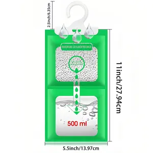 Hanging Closet Dehumidifier Bags Humidity Packs Desiccant 10 Pack Set Fragrance Free Moisture Absorbers for Optimal Closet Humidity