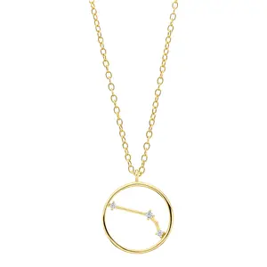 Zodiac Necklace Aries 18ct Gold Plated