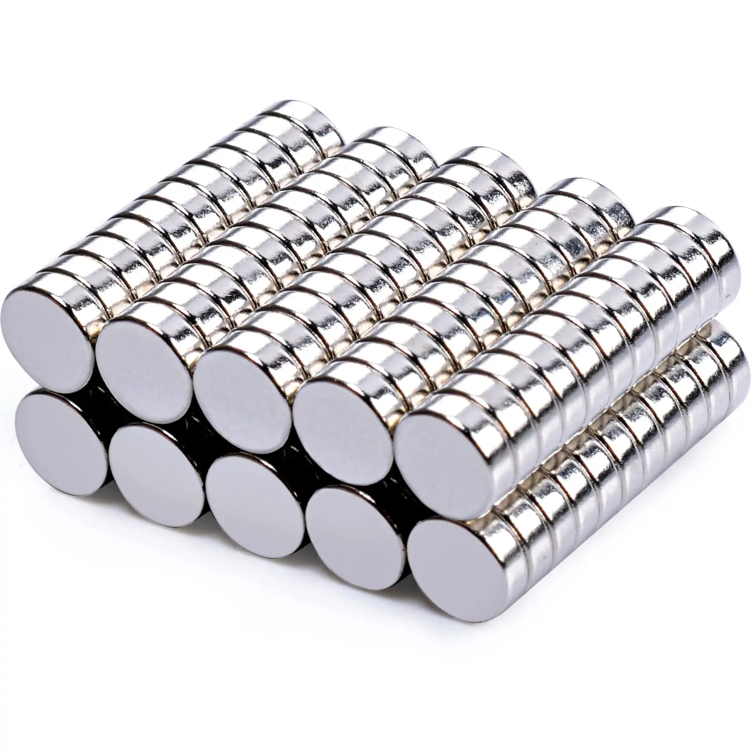 100 Pcs Strong Round Small Rare Earth Magnets, Mini Refrigerator Neodymium Magnets Disc for Whiteboard Locker Fridge Crafts Dry Erase Board Cabinets