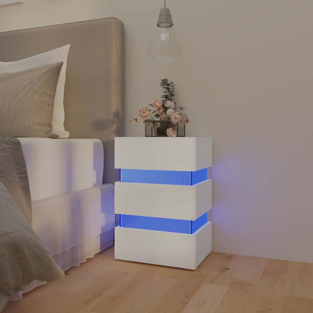 LED bedside table 45x wood composite   LED bedside table 45x wood composite
