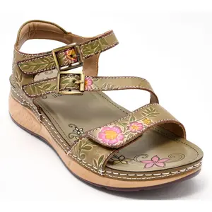 L'Artiste x Jane & Coco Leather Sandals - Sweetened
